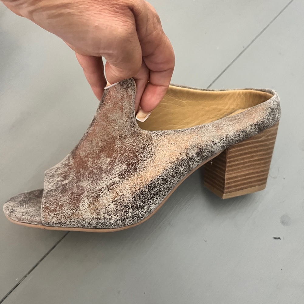 Diba True Peep Toe Heeled Slides